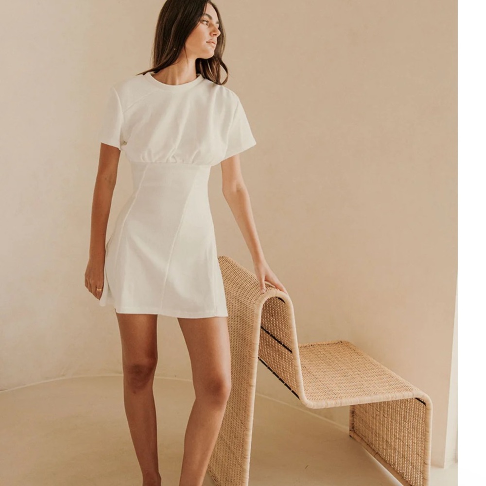 Sabo Skirt White Mini Dress